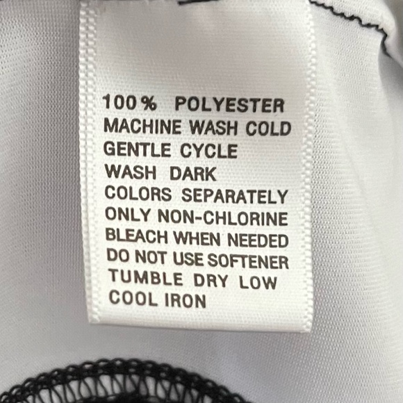 Greg Norman Play Dry Performance Golf Polo Shirt Black White Size Large - Picture 8 of 11